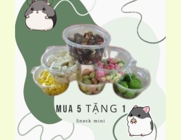 THƯC ĂN HAMSTER - COMBO TOP TOP GIÒN TAN MUA 5 TẶNG 1