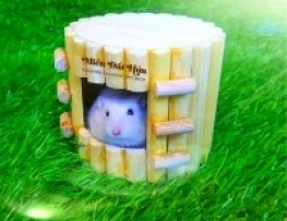 NHÀ GỖ TRÒN TỔ CHIM CHO HAMSTER