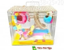 CHUỒNG PET.MON VẢI CHO SÓC BAY SIZE 38×25 FULL TOY