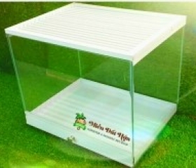 CHUỒNG PET.WHITE ĐƠN GIẢN CÓ KHAY KÉO