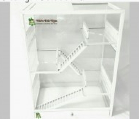 CHUỒNG HAMSTER PET WHITE : 3 TẦNG SIZE 70-45-30 