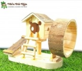 NHÀ 3IN1 DÁT VỎ CÂY CHO HAMSTER