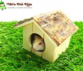 NHÀ GỖ NHỎ DÁT VỎ CÂY